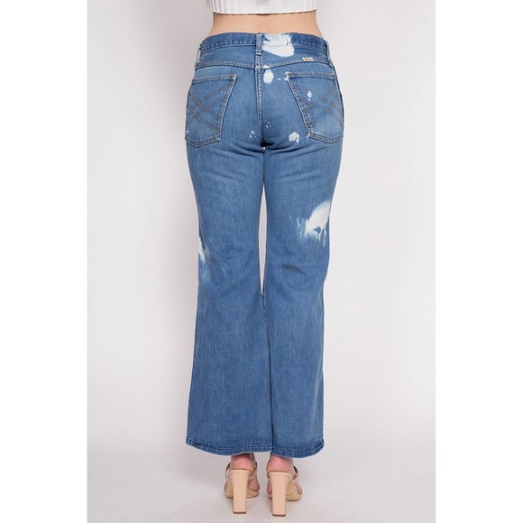 70s Dee Cee Bleached Bell Bottoms - Women's Medium, Men's Small, 30" - Picture 5 of 9